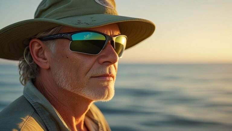 Fisherman in Best Polarized Sunglasses for Fishing